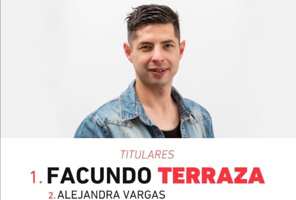Facundo Terraza encabeza la lista del Frente FIT-U en Luján. Lo acompaña la docente Alejandra Vargas.