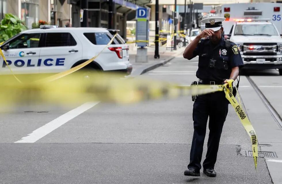 Un tiroteo en un banco de Cincinatti, Estados Unidos, dejó varios heridos.