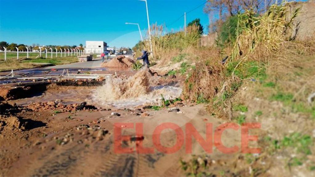 Caño roto en Paraná