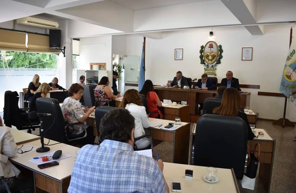 Foto de archivo de una sesión del Honorable Concejo Deliberante de Maipú.