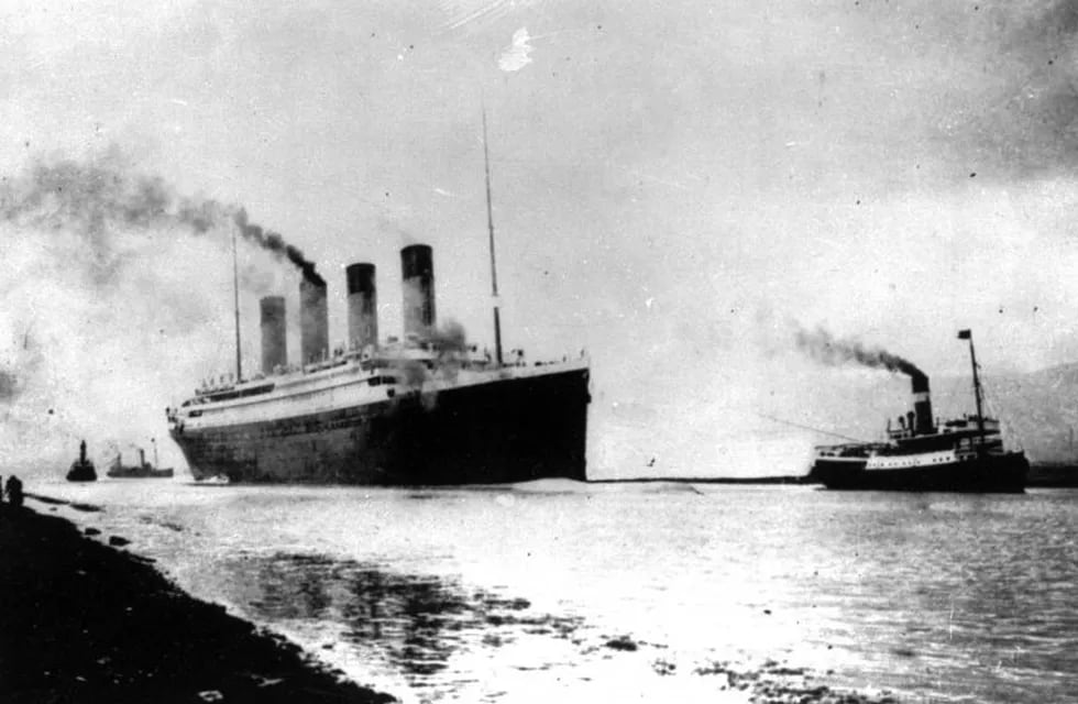 Una fotografía del viaje inaugural del Titanic (AP).