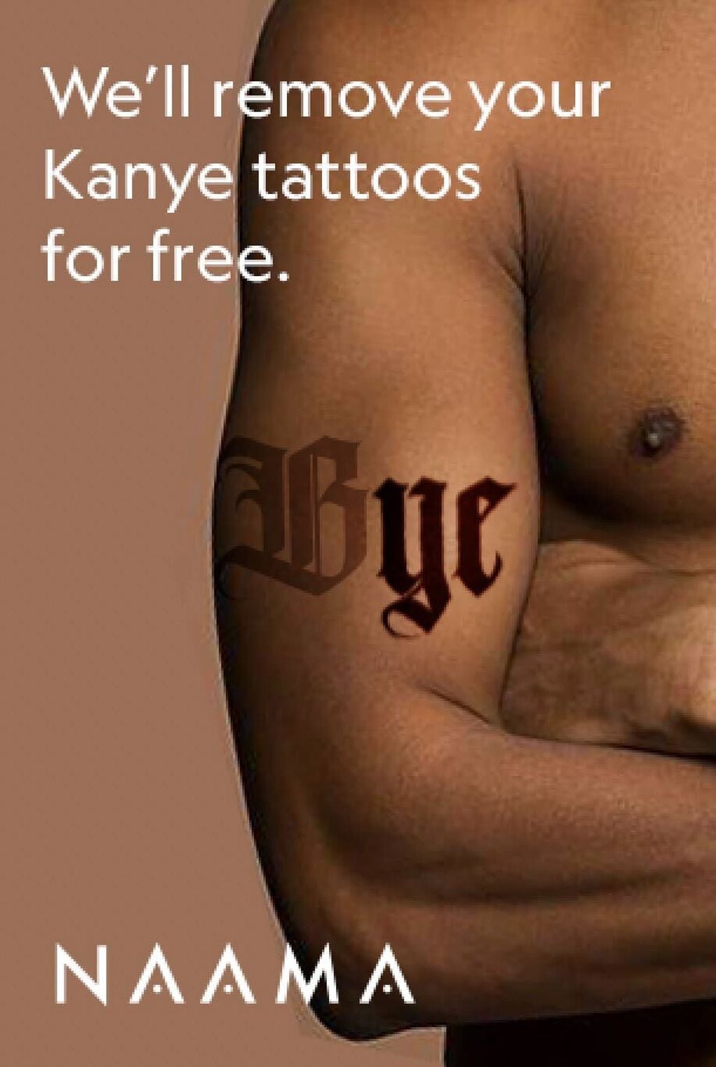 Un negocio de Londres ofrece borrar tatuajes de Kanye West gratis