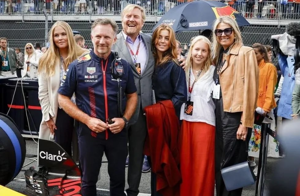 La familia real de los Países Bajos en el Gran Premio de la Fórmula 1
