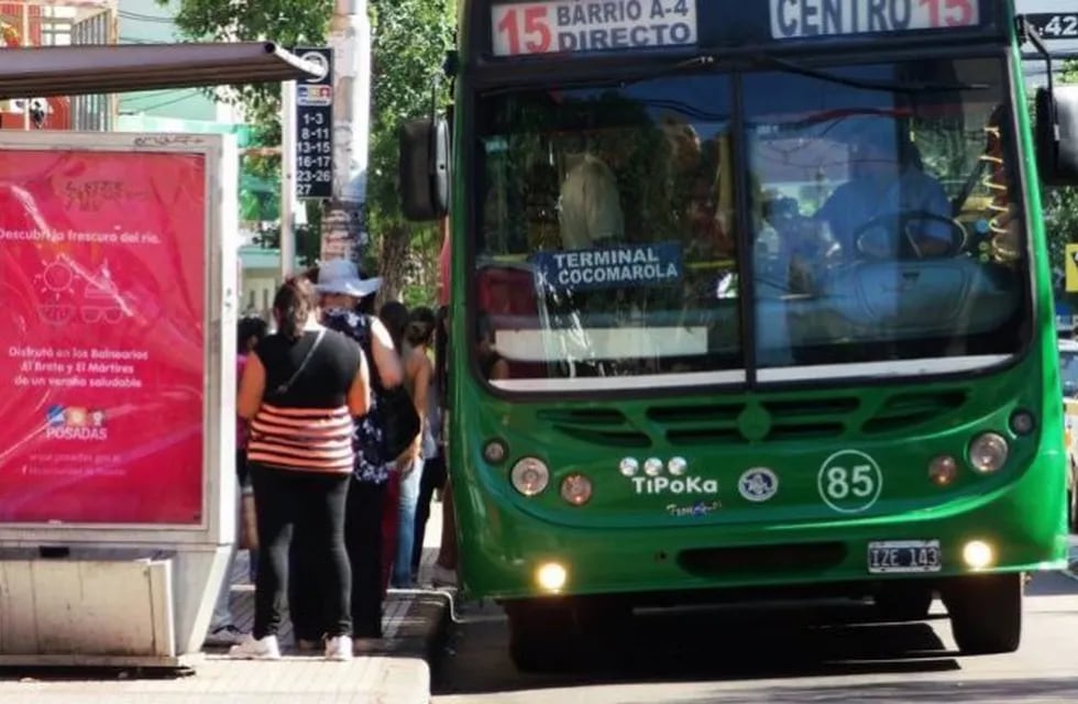 Transporte público en Posadas. Imagen ilustrativa.