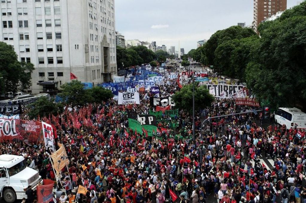 Protestas en la Ciudad de Buenos Aires.