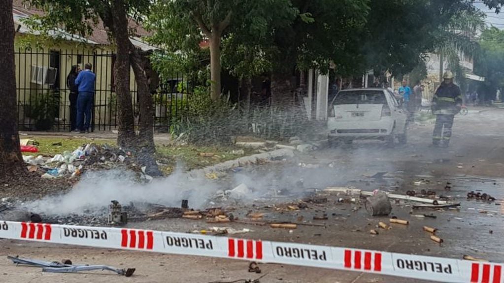 Sospechosa explosión en una plaza