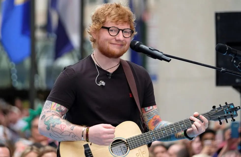 Ed Sheeran performs on NBC's \