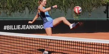 Feliz. Nadia Podoroska disfruta de jugar en el país. (Prensa AAT)