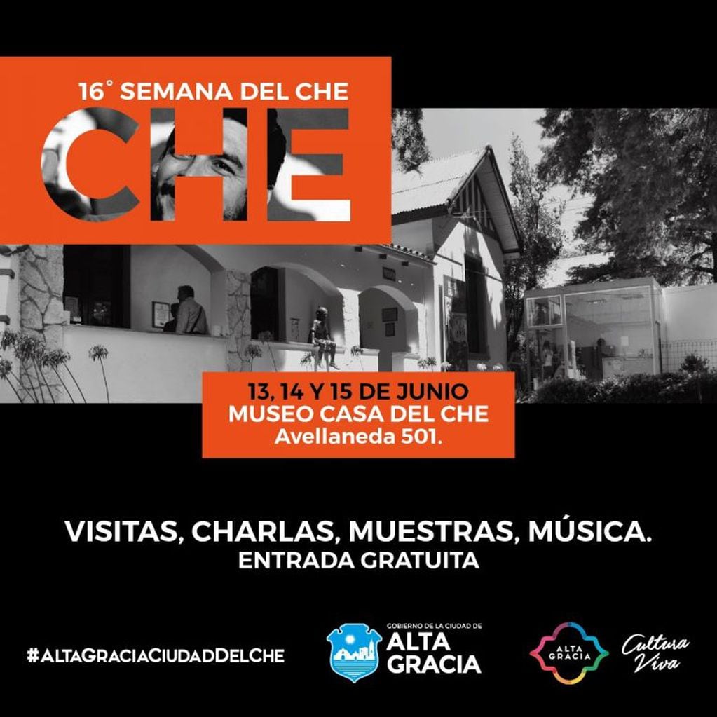 Invitación a la 16º Semana del Che Guevara.