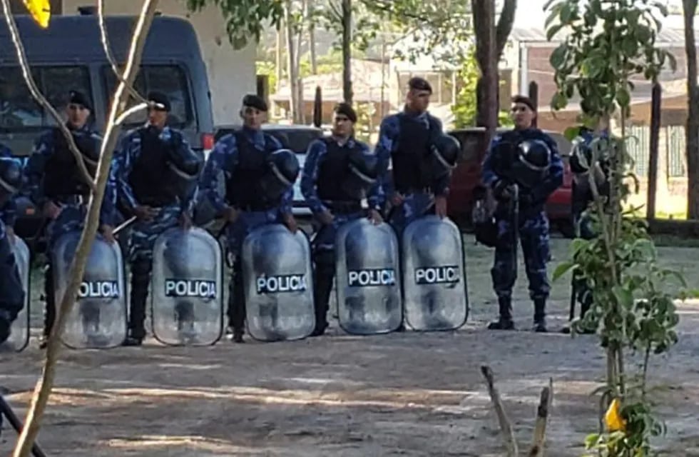 La policía dejó un destacamento antimotines en las calles de Juárez