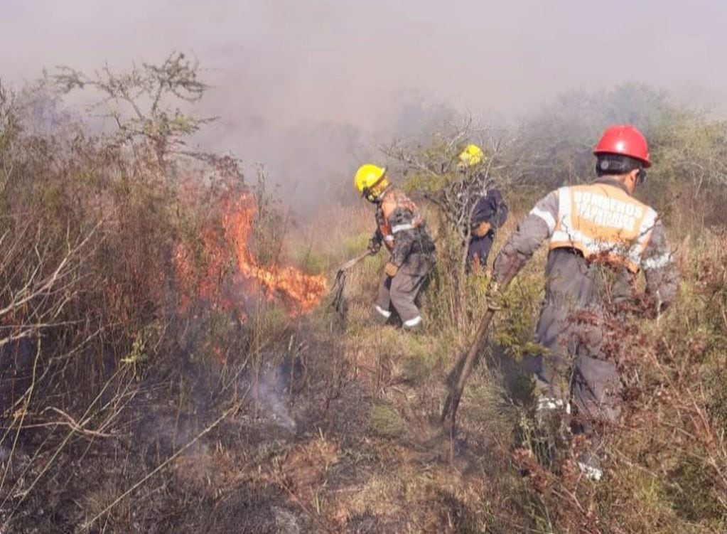 Se quemaron más de 100 hectáreas de pastizales