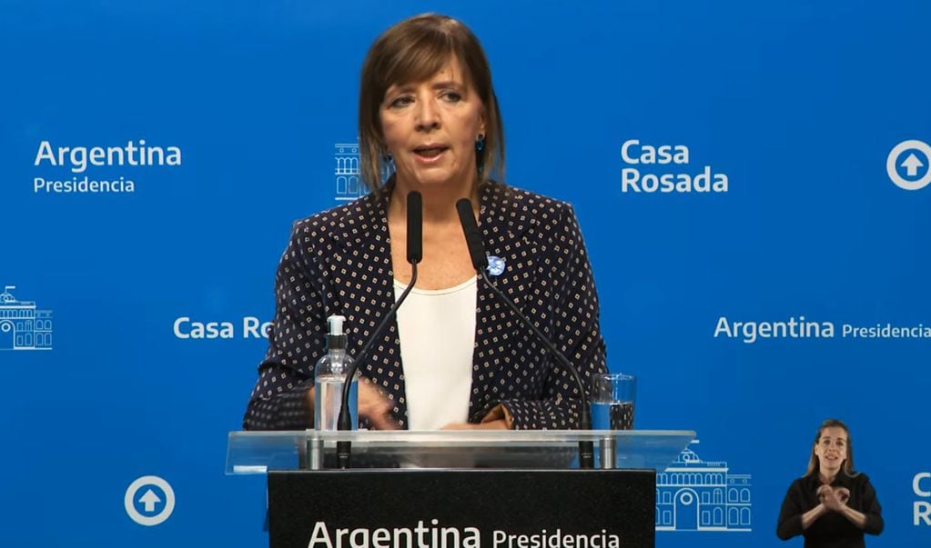 Gabriela Cerruti habló sobre que la "situación económica mejora día a día". (Captura TV)