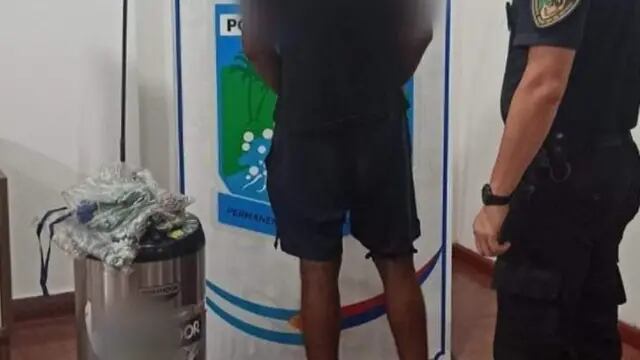 Efectivos policiales detuvieron a un joven en Puerto Iguazú