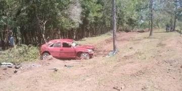 Leandro N. Alem: automovilista herido tras despistar con su vehículo