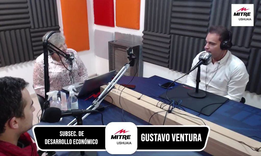 Gustavo Ventura en Radio Mitre Ushuaia. Habló de los trabajos que están realizando desde la subsecretaría.
