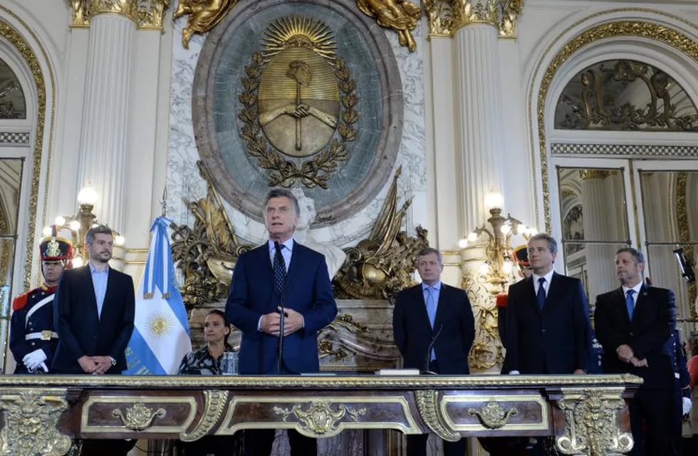 Mauricio Macri en la Casa Rosada.(DYN)