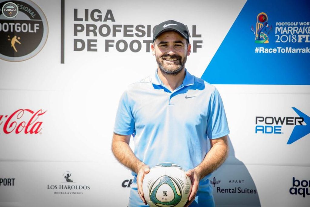 Mario Barrón es el único jugador de footgolf de Córdoba capital que estará en el Mundial de Orlando, Estados Unidos