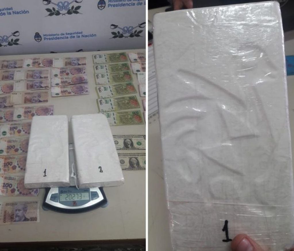 Encontraron dos kilos de cocaína en San Rafael