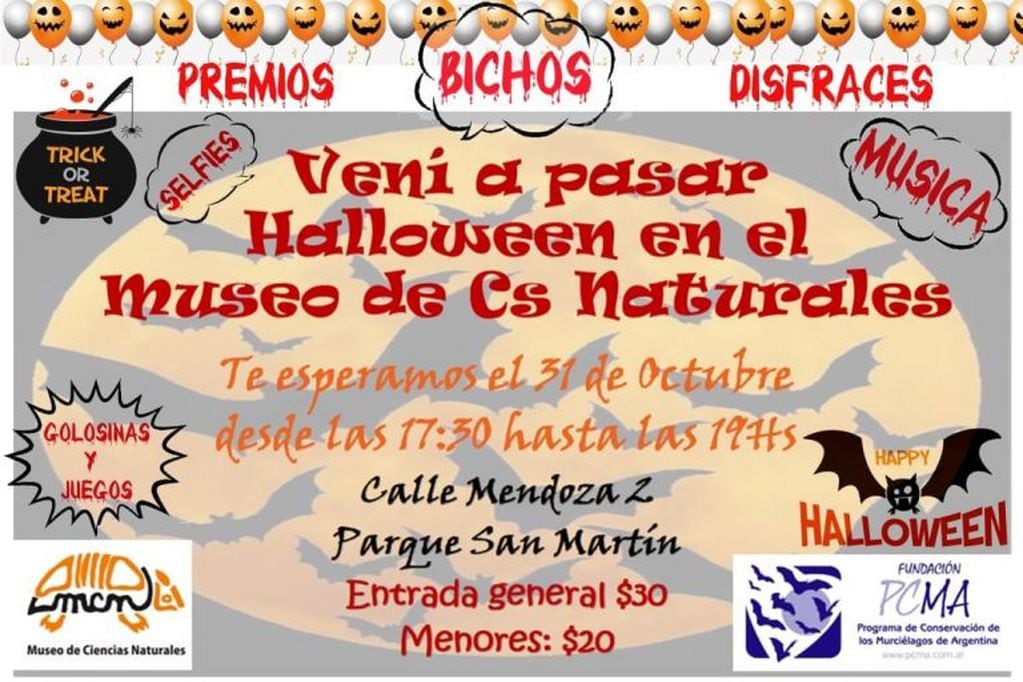 Museo de Ciencias Naturales en Halloween (Facebook Museo de Ciencias Naturales de Salta)