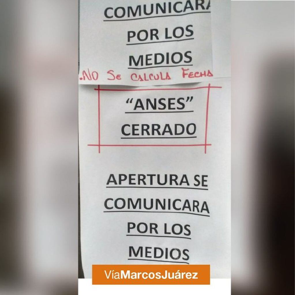 Oficinas de ANSES en Marcos Juárez.