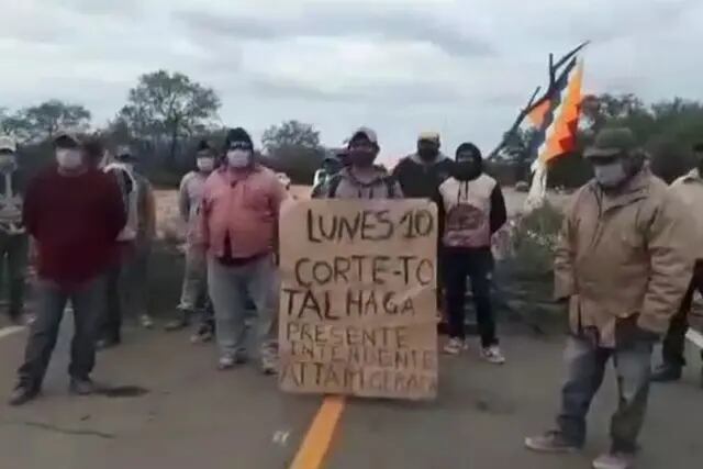 Corte de ruta en el interior salteño