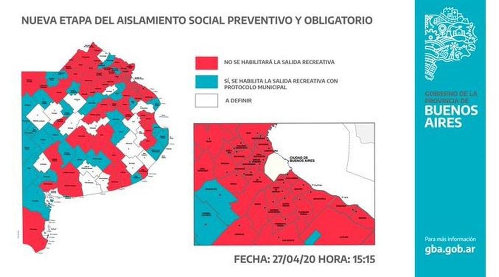 Axel Kicillof habilitó salidas recreativas en 33 municipios de la Provincia de Buenos Aires. (Twitter/@Kicillofok)