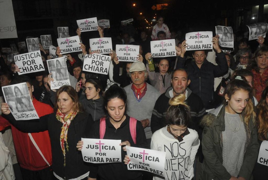 Una multitud despidió a la adolescente Chiara Páez, asesinada en 2015.
