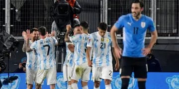 Argentina Uruguay festejo
