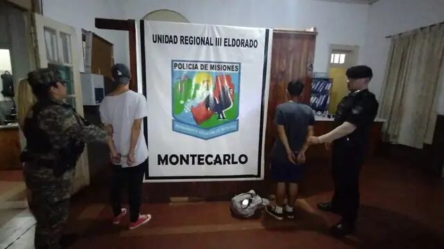 Montecarlo: dos jóvenes fueron detenidos con marihuana fraccionada en la mochila