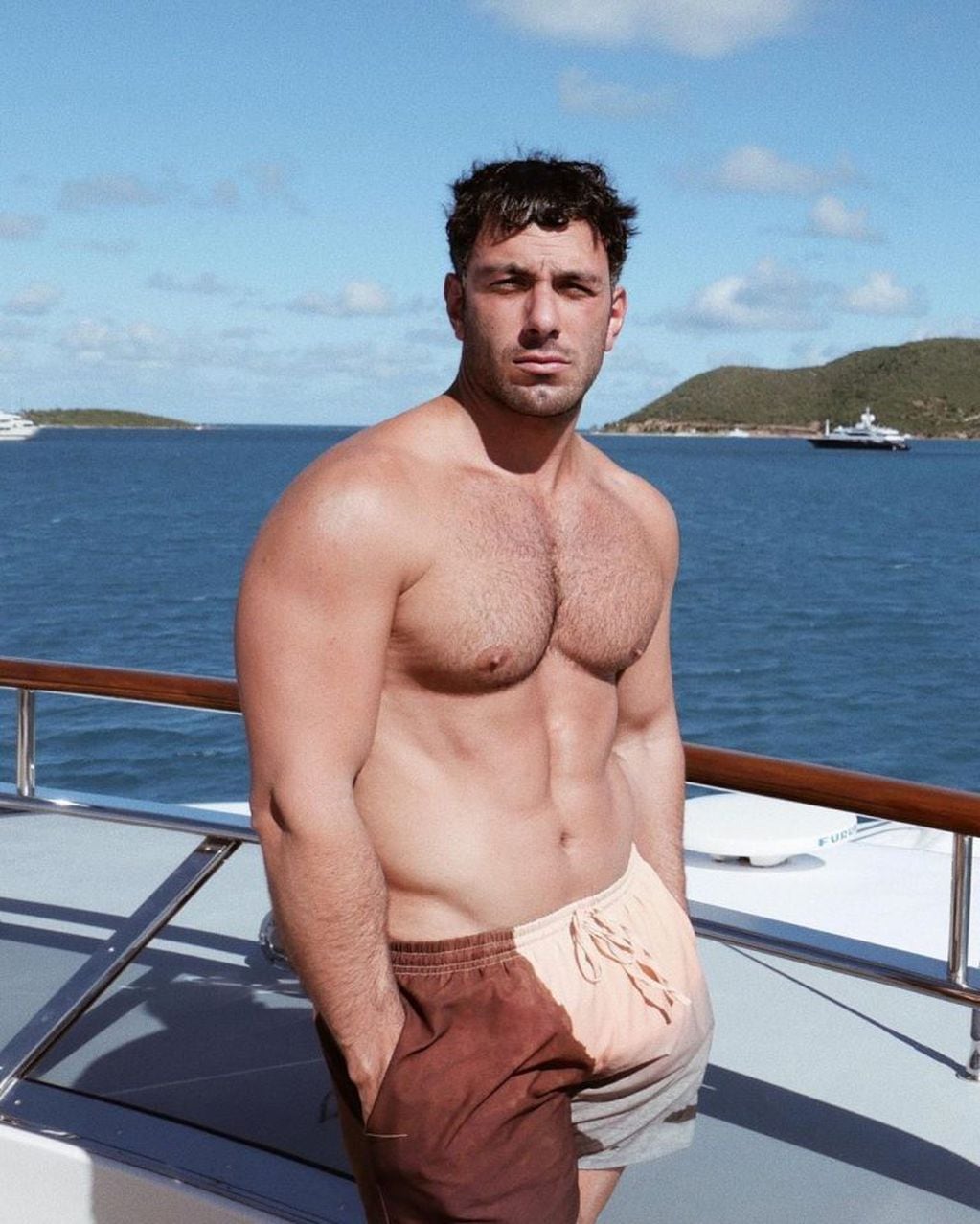 Jwan Yoseff, el esposo de Ricky Martin, posó en traje de baño en Islas Vírgenes (Foto: Instagram/ @jwanyosef)