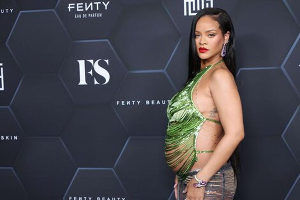 Rihanna durante su primer embarazo.