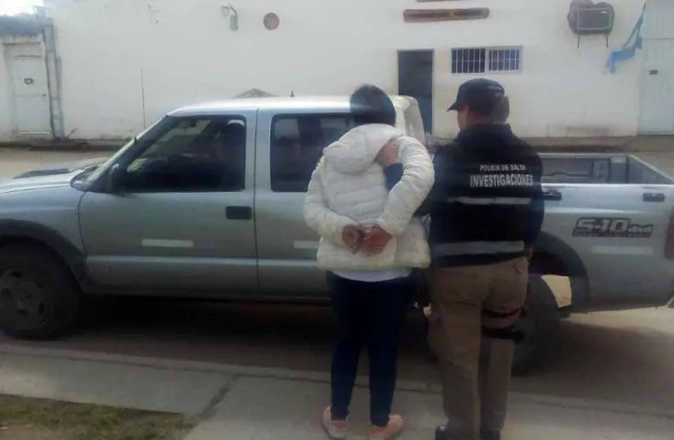 Empleada doméstica acusada de robar 40 mil dólares en Salta. (Prensa Policía de Salta)