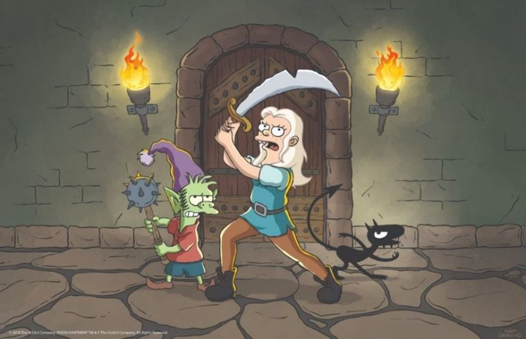 Las primeras imágenes de la serie de animación de Matt Groening para Netflix. (Foto: Twitter)