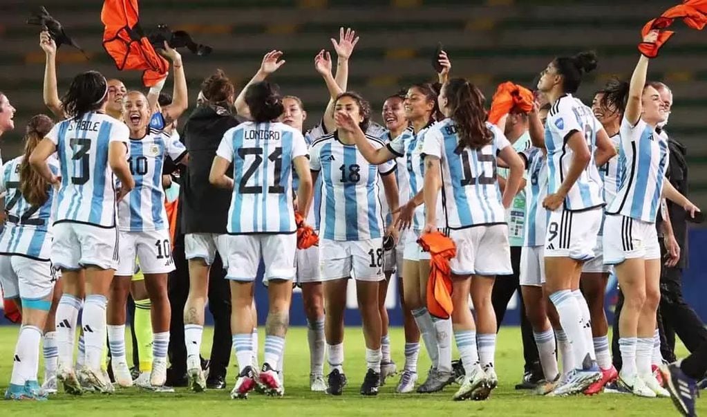 Festejo Selección Argentina femenina