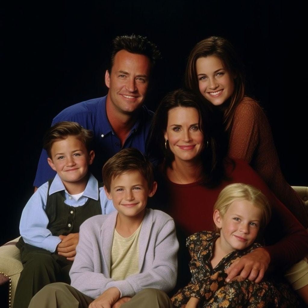 En un final alternativo, así lucirían los hijos de Chandler y Monica.