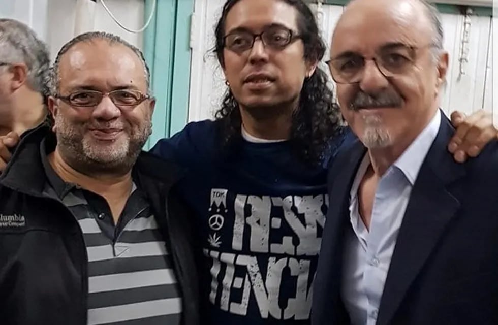Roberto Gómez junto al ex ministro de trabajo Carlos Tomada