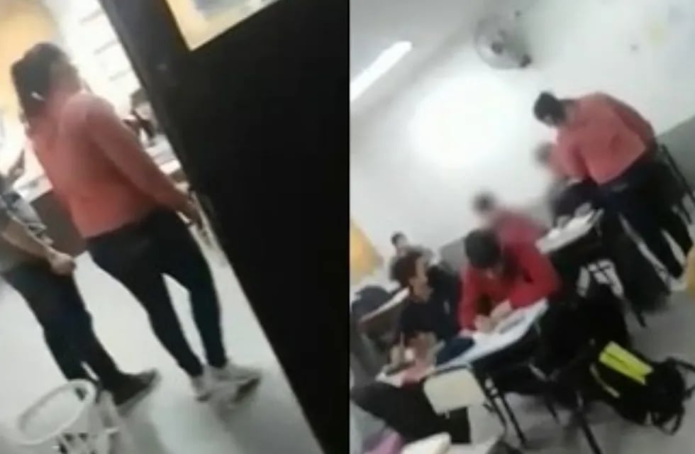 Una madre entró a clases y le pegó una cachetada a uno de los alumnos de tercer año.