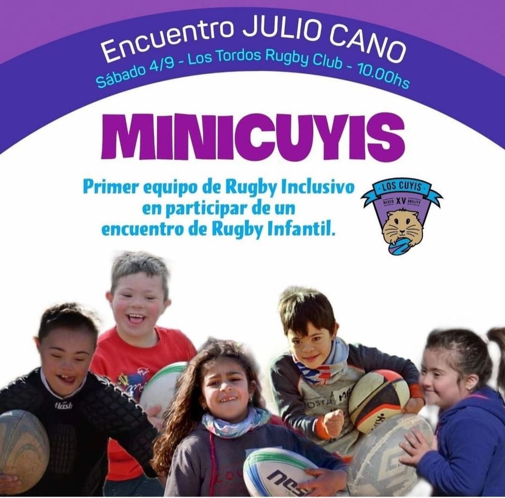Los Mini Cuyis jugarán por primera vez el torneo de rugby infantil.