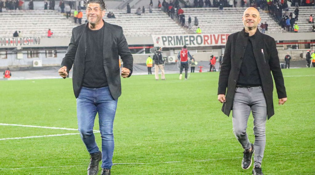 La dupla técnica Favio Orsi y Sergio Gómez, luego del triunfo ante River: "Hay que darle importancia a este triunfo"