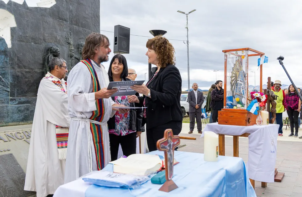 El Padre Pepe visitó Ushuaia.