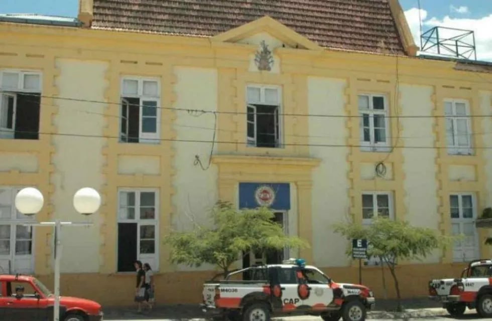 Comisaría de Cosquín, donde permanece detenido el acusado. 