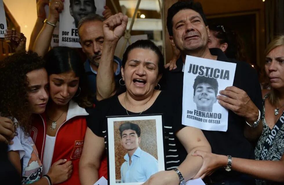 Marcha en silencio por Fernando Báez Sosa en Recoleta. (Foto: Clarín)