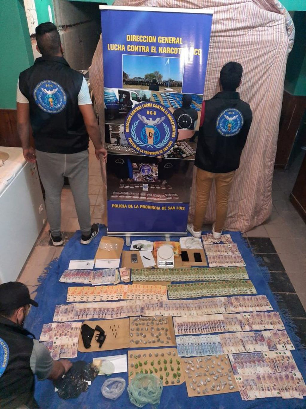 Secuestro de droga, armas  y dinero en ciudad de San Luis