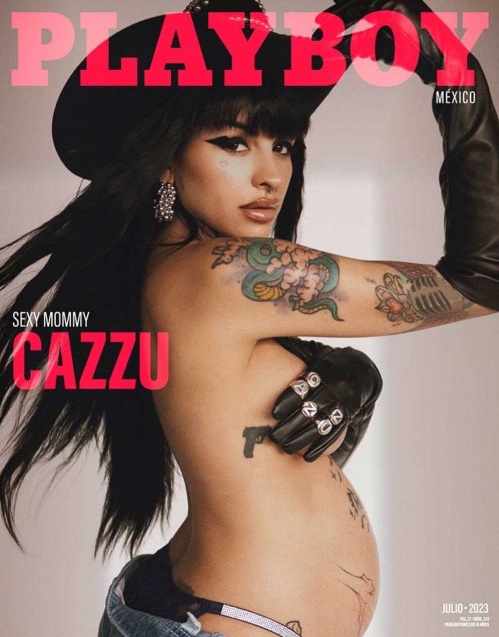 Cazzu en Playboy