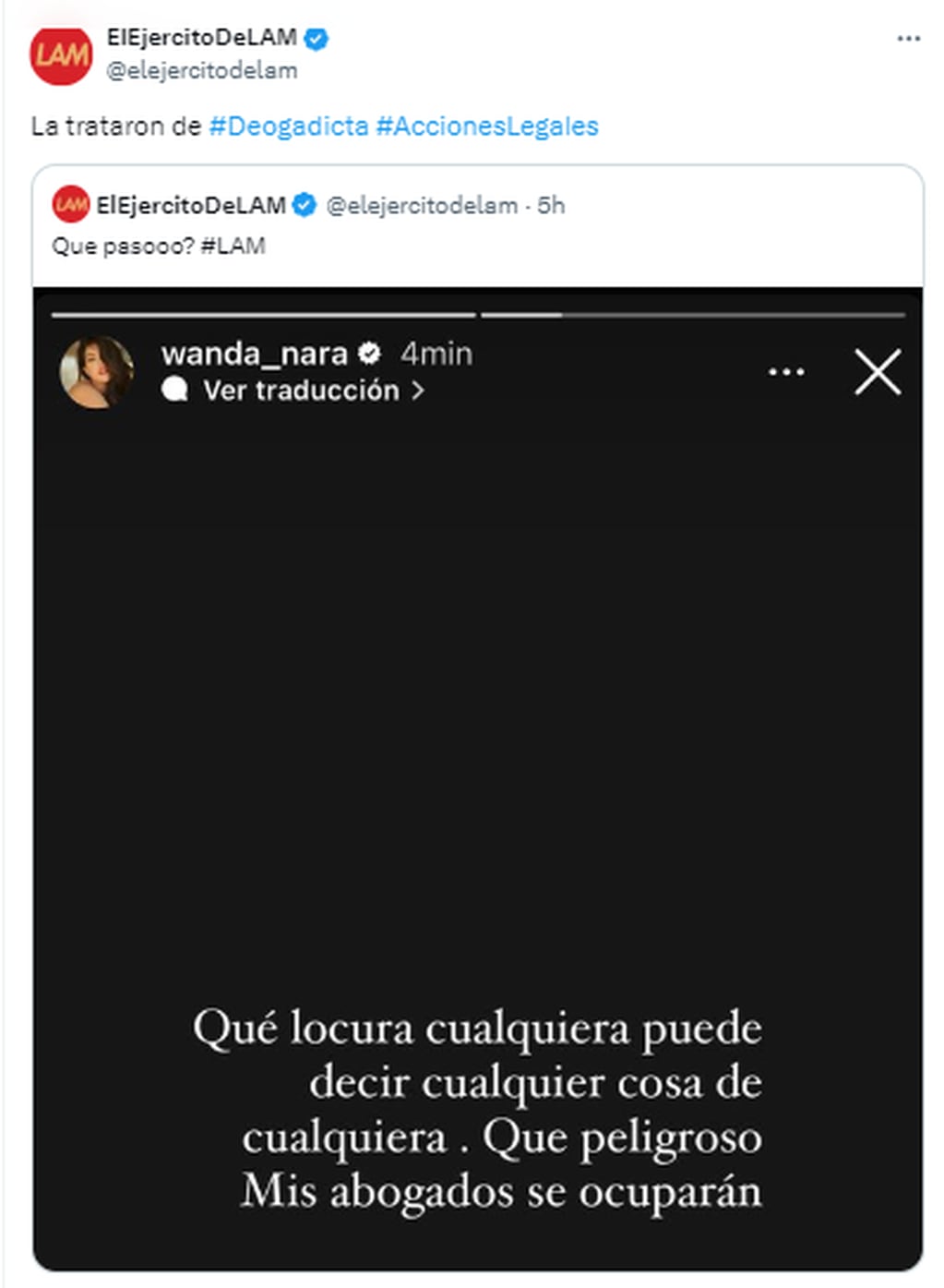 El mensaje de Wanda Nara que dejó en Instagram
