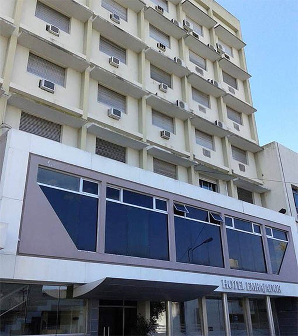 Hotel Embajador - Primer Hotel en Gualeguaychú, tomado para aislamiento de personas por COVID-19.
Crédito: Web