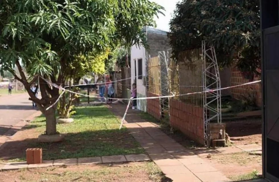 El hogar donde encontraron el cuerpo sin vida de Arnaldo Amarilla. (Foto: El Territorio)