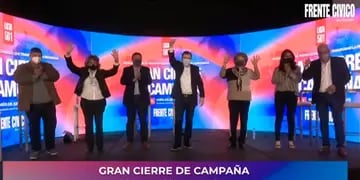 El Frente Cívico por Santiago cerró su campaña de manera virtual.