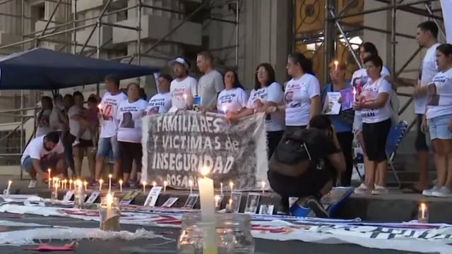 Protesta por inseguridad en Rosario