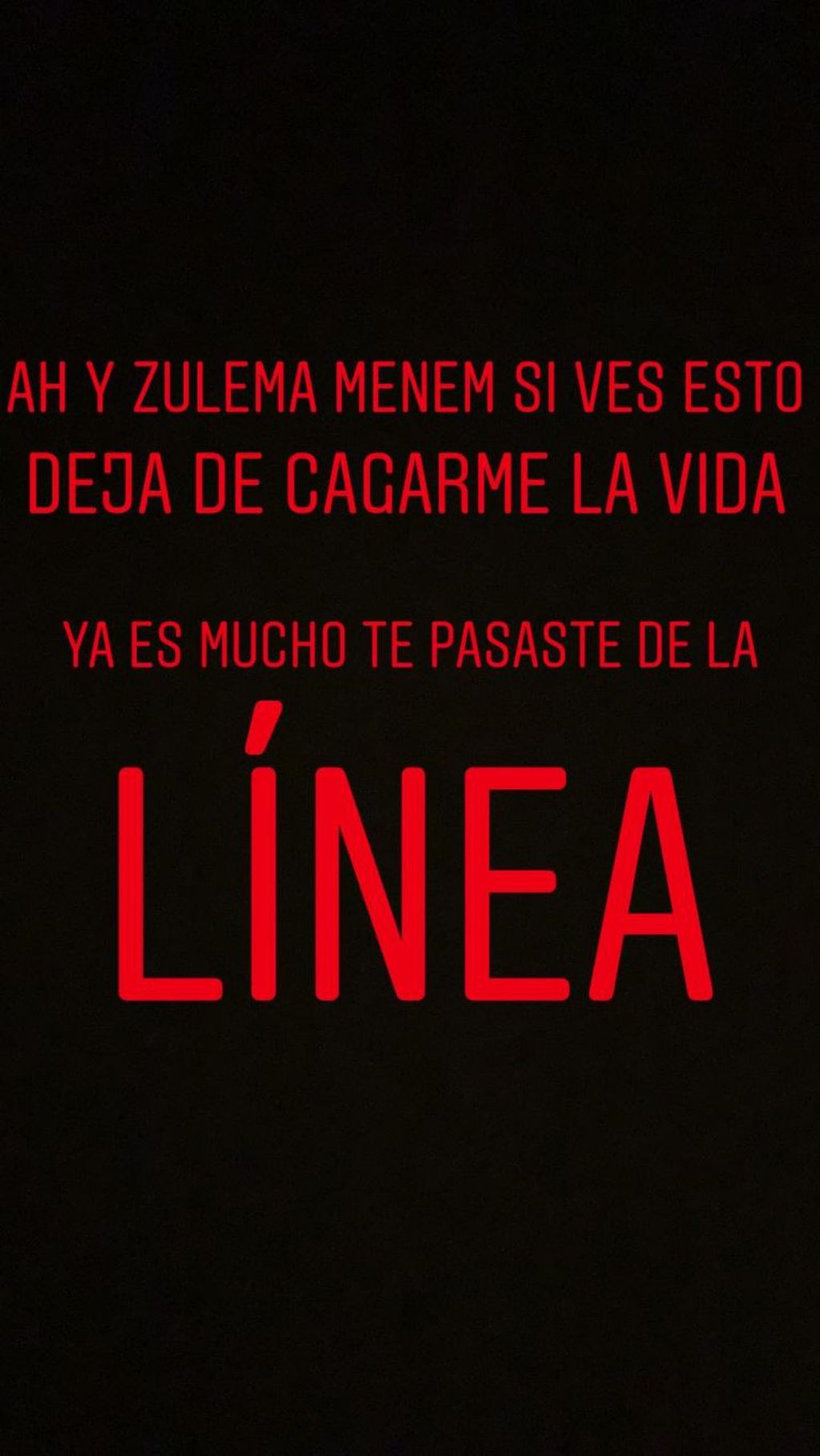 Máximo Menem le dedicó un fuerte mensaje a su hermana Zulemita en su cuenta de Instagram.